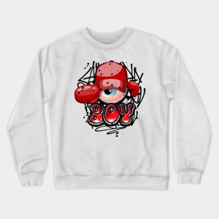 Grafiti Monster Eye Boy Family Crewneck Sweatshirt